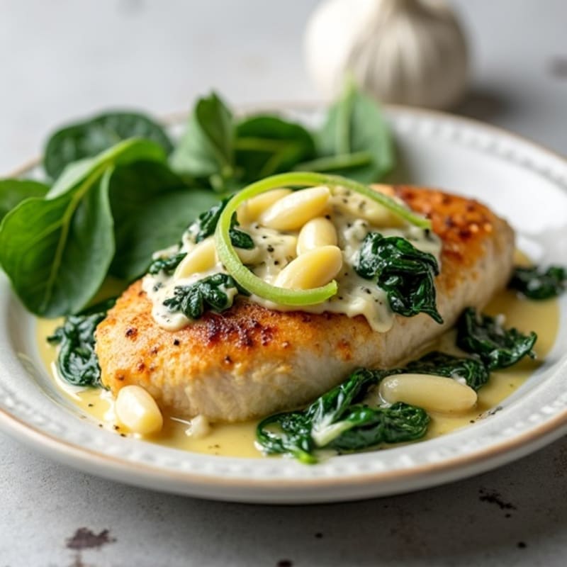 Baked Creamy Spinach Artichoke Chicken