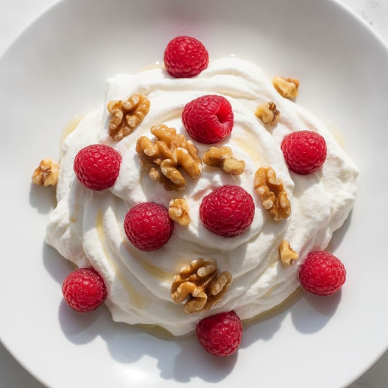 Silky Greek Yogurt Protein Mousse with Fresh Berries