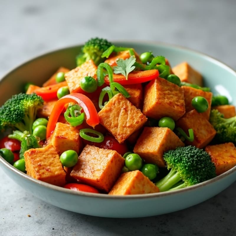 Crispy Tofu Stir-Fry with Fresh Vegetables