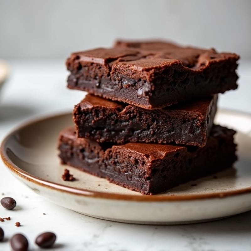 Fudgy Black Bean Brownies with Dark Chocolate