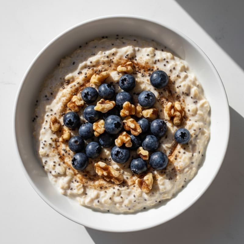 Overnight Oats with Berries and Nuts