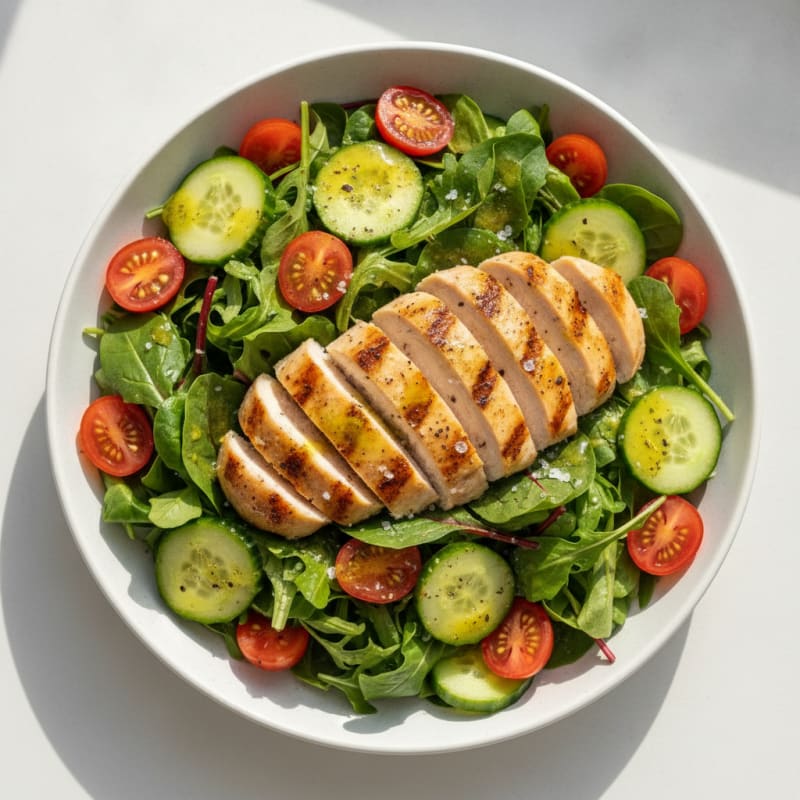 Vibrant Garden Greens with Lemon-Herb Vinaigrette