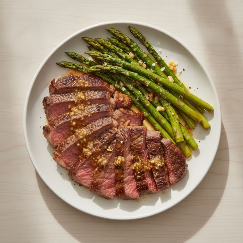 Pan-Seared Beef with Garlic Butter