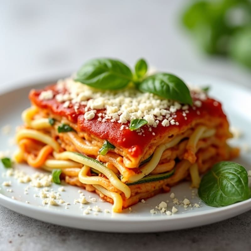 Protein-Packed Zucchini Noodle Lasagna