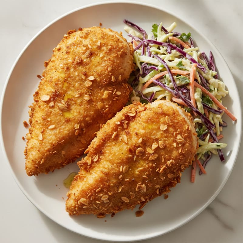 Buttermilk Fried Chicken with Coleslaw