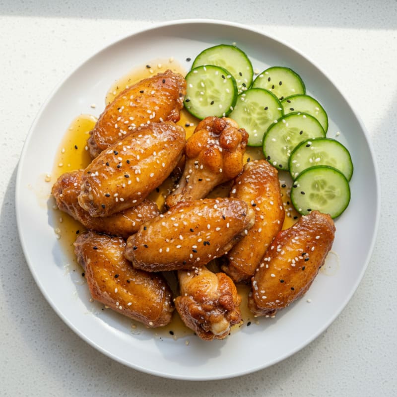 Crispy Honey-Glazed Chicken Wings