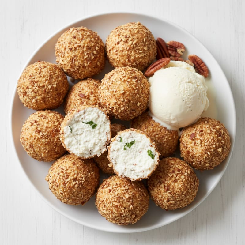 Cottage Cheese Protein Balls with Halotop and Pecans