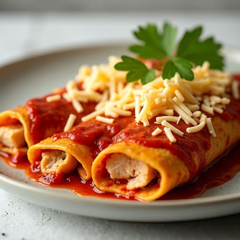 Baked Chili-Spiced Chicken Enchiladas