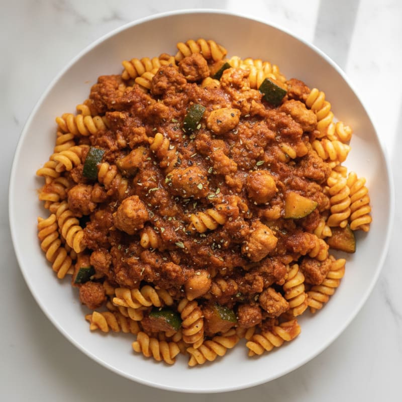 Ground Turkey Pasta Bowl with Marinara