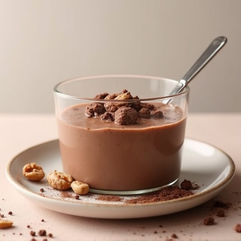 Silky Chocolate Protein Pudding with Greek Yogurt
