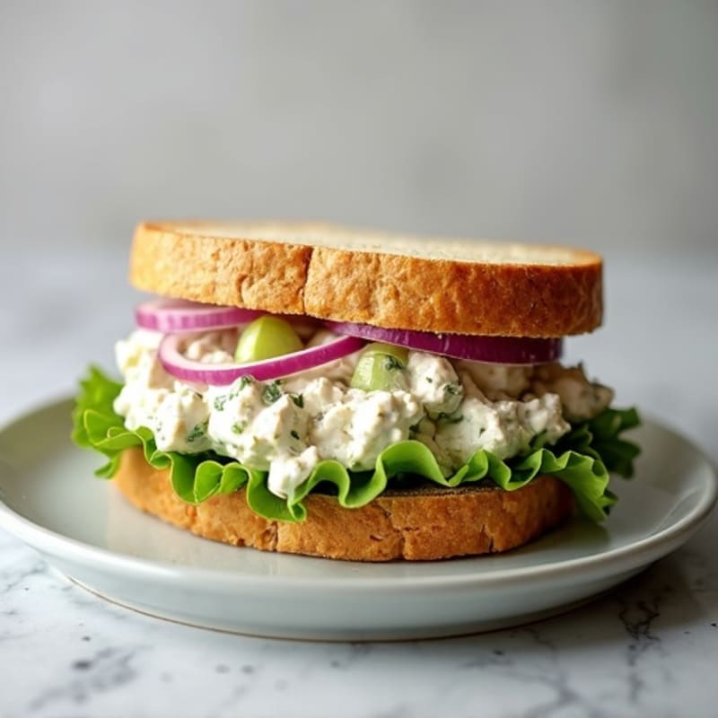 Creamy Dill Chicken Salad Sandwich