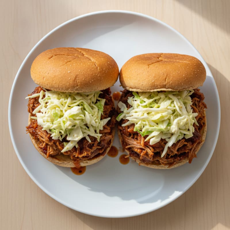 Slow-Cooked BBQ Pulled Pork Sandwiches