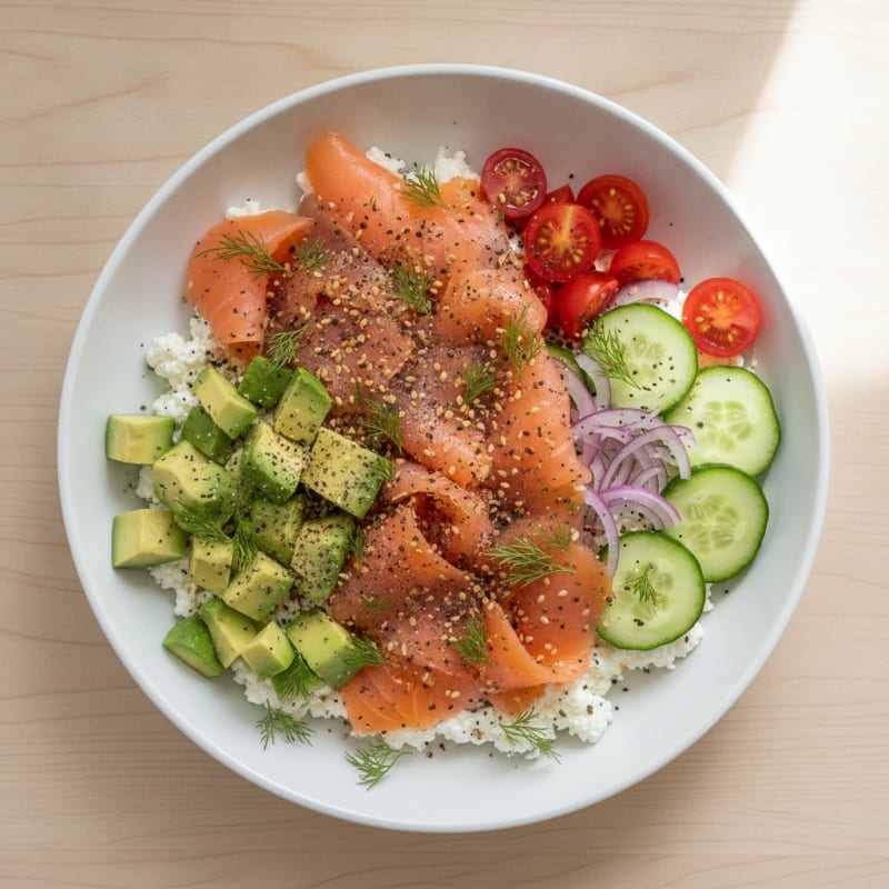 Cottage Cheese Everything Bagel Bowl