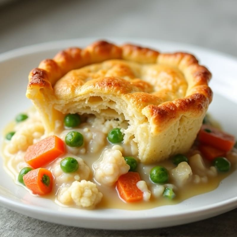 Creamy Cauliflower-Crust Chicken Pot Pie