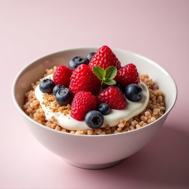 Creamy Sweet Berry Rice Protein Bowl