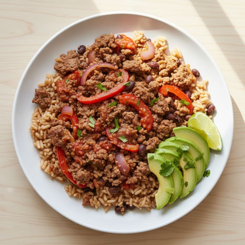 Lean Ground Beef Taco Skillet