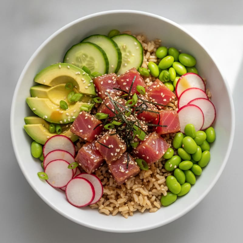 Hawaiian Ahi Tuna Poke Bowl