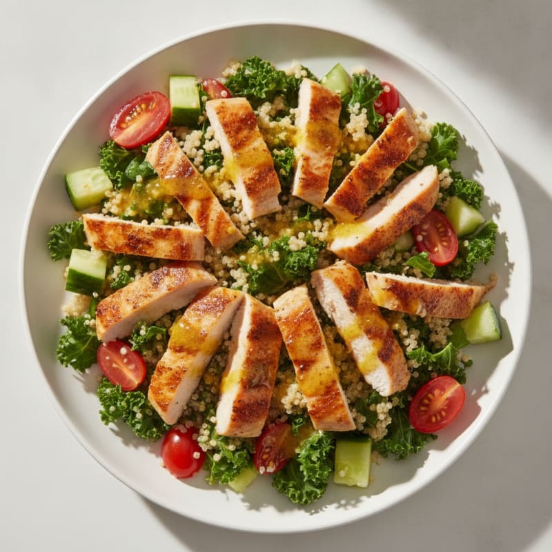 Chicken and Quinoa Power Salad with Lemon-Herb Vinaigrette