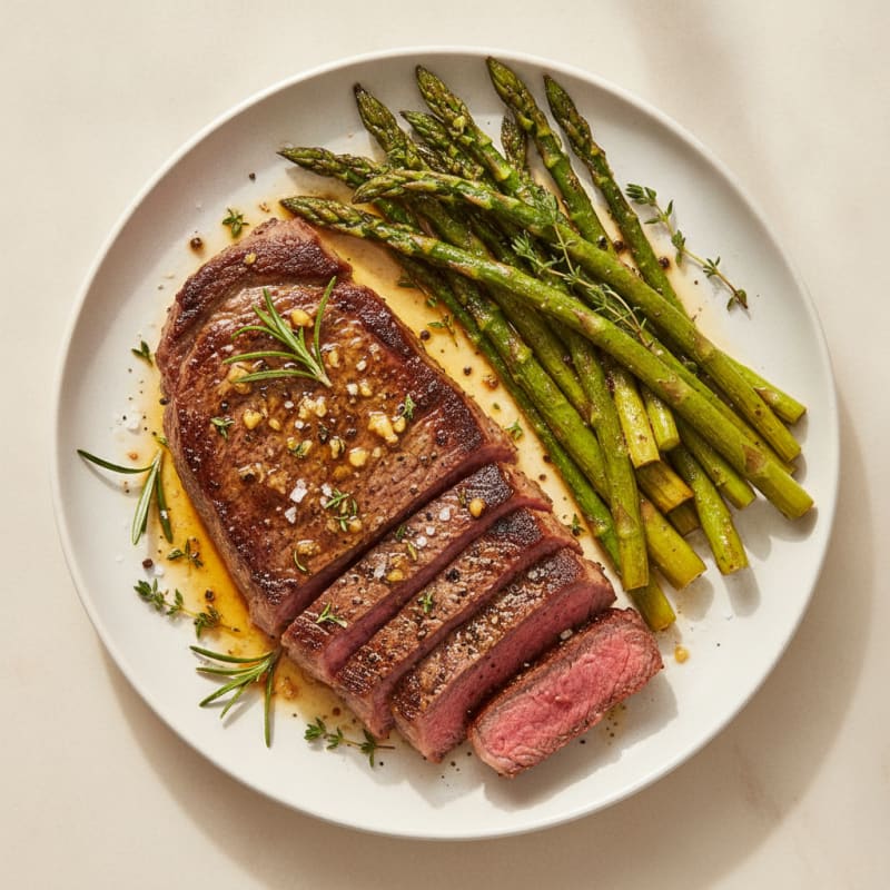 Garlic Herb Butter Pan-Seared Steak