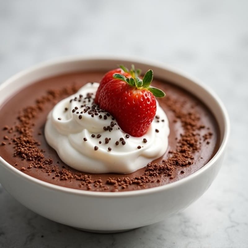 Silky Protein Chocolate Pudding with Greek Yogurt