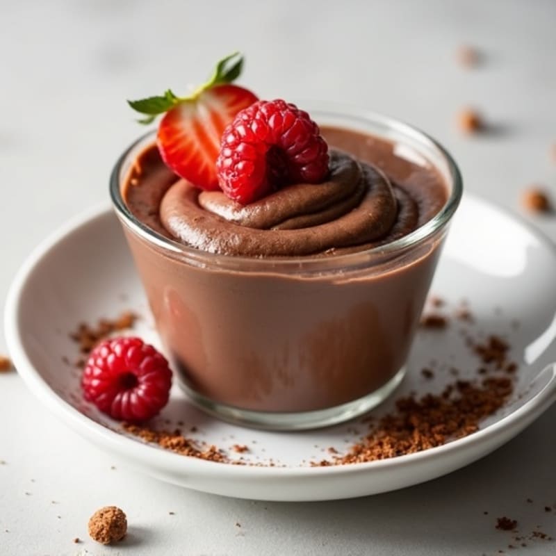 Silky Chocolate Protein Pudding with Greek Yogurt