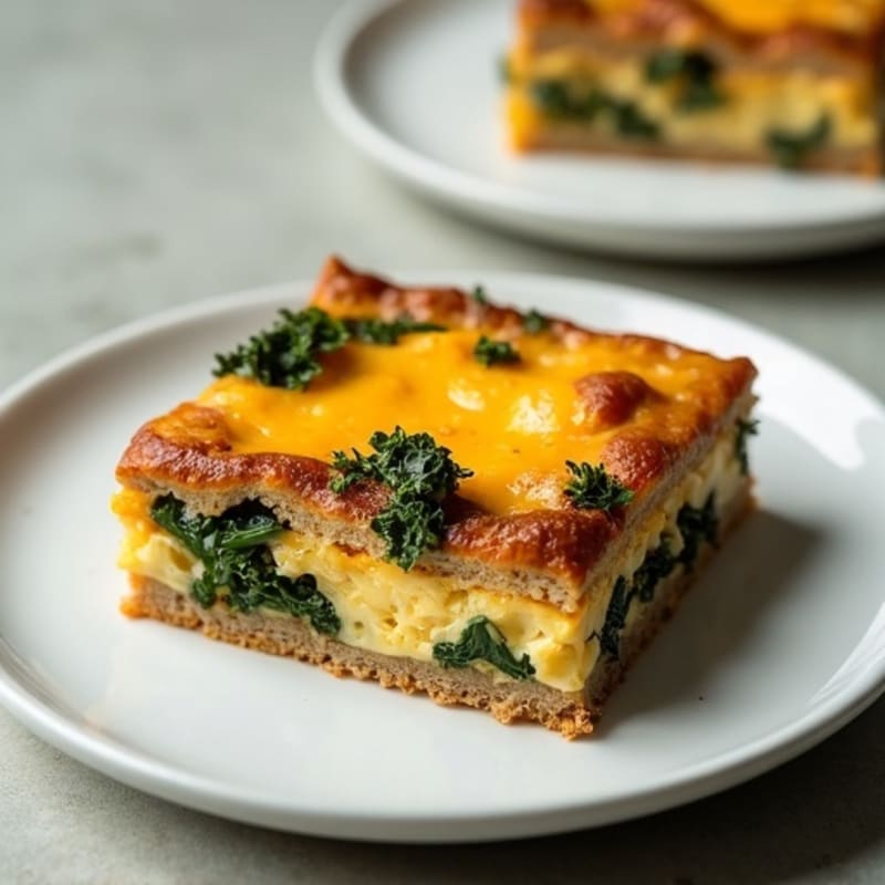 Wholesome Sausage and Kale Baked Strata