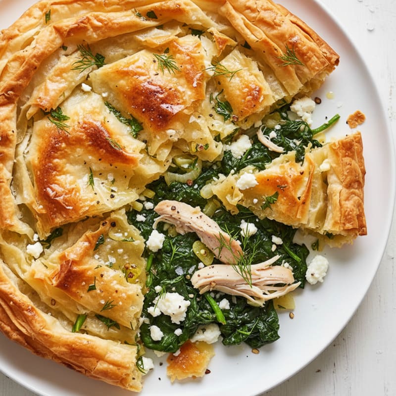 Spinach and Feta Phyllo Pie