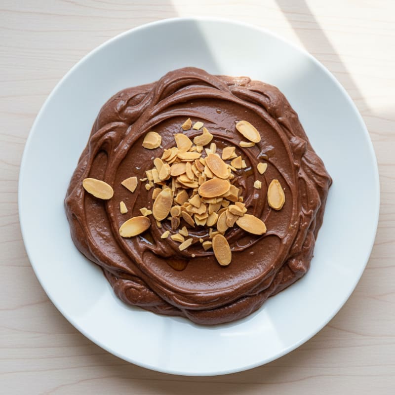 Chocolate Protein Mousse with Silken Tofu and Almonds