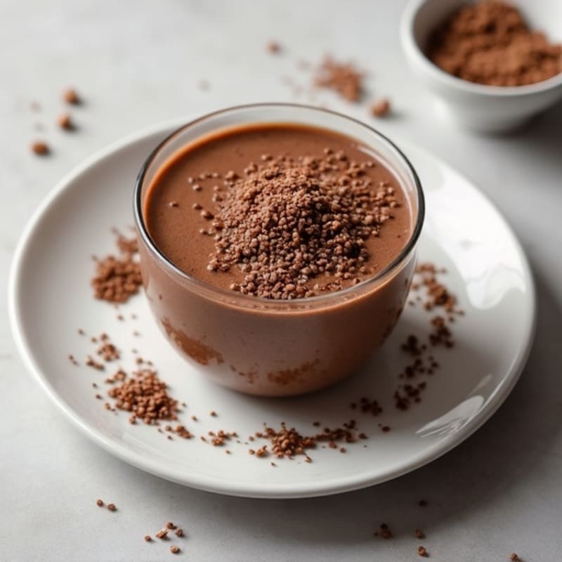 Chocolate Protein Pudding with Chia Seeds