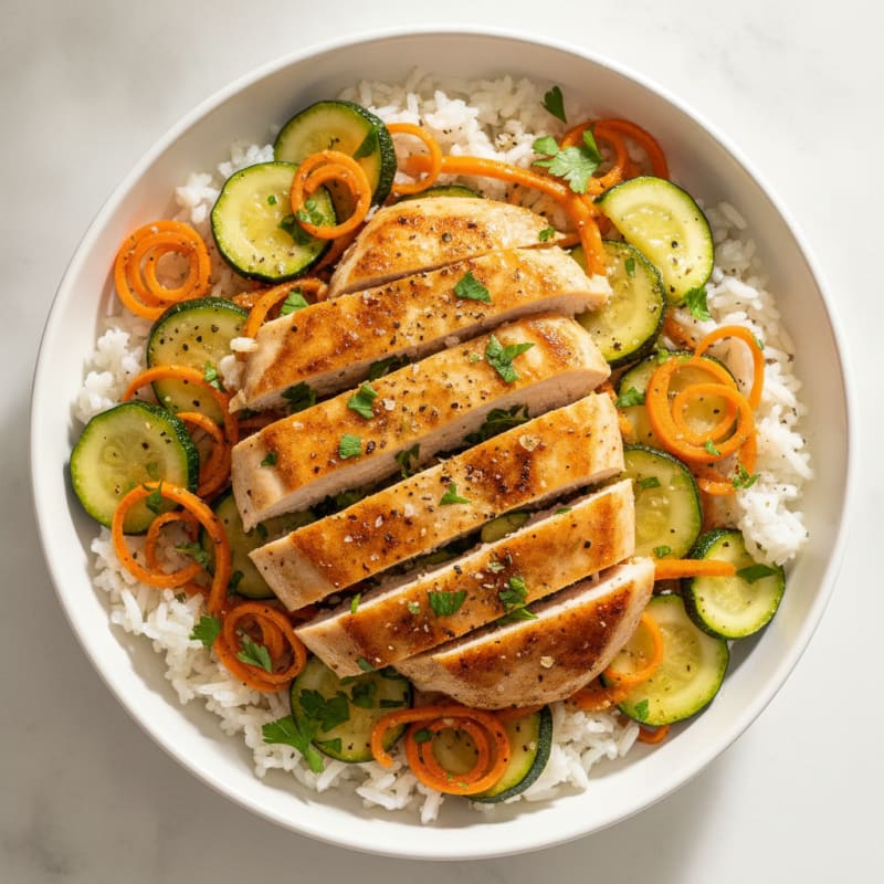 Lemon Herb Chicken & Rice Bowl