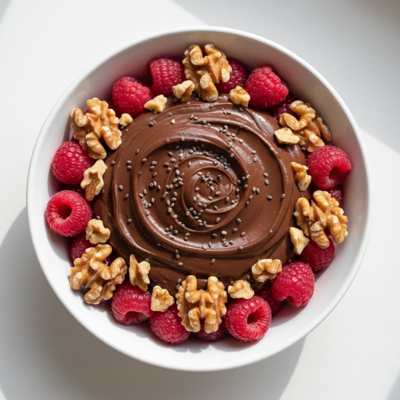 Creamy Chocolate Protein Pudding Parfait