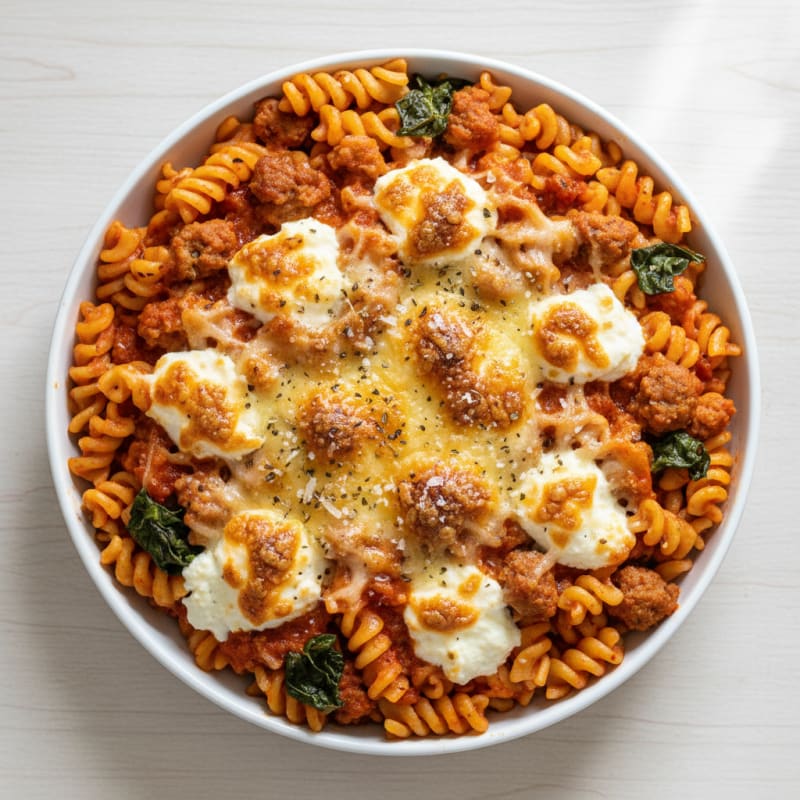 Baked Ziti with Sausage and Ricotta