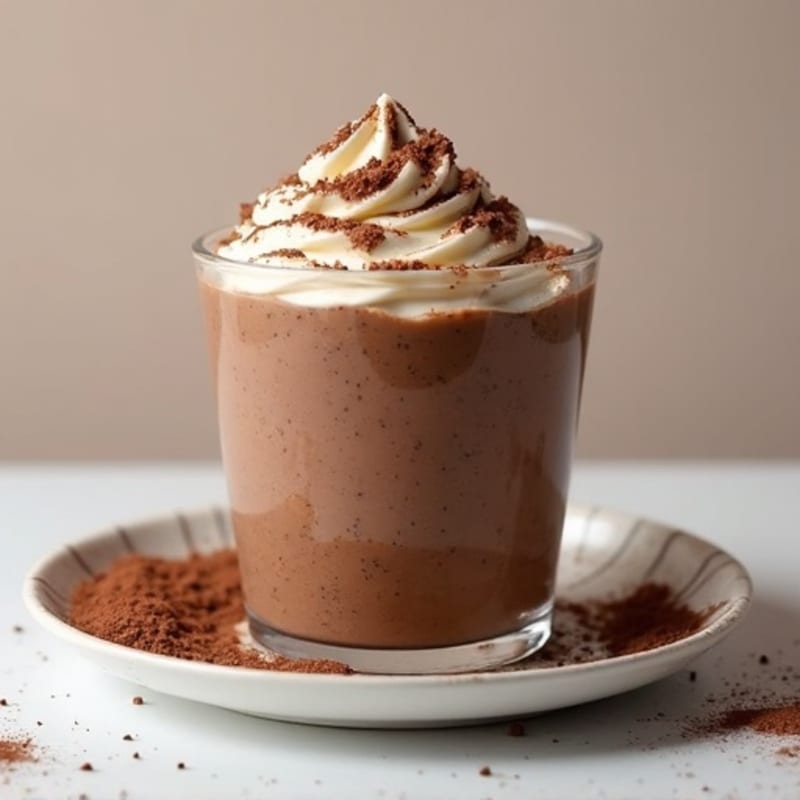 Protein Chocolate Chia Pudding with Almond Butter Swirl