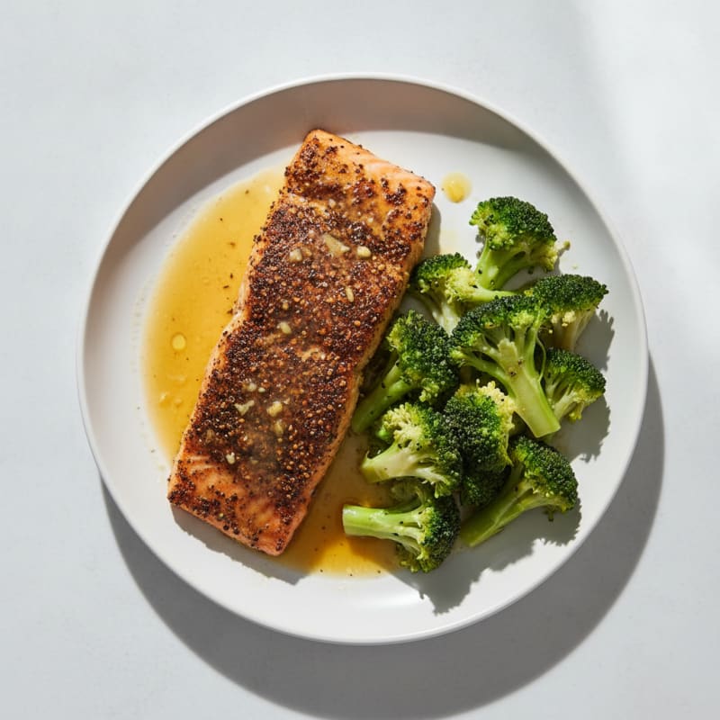 Blackened Salmon with Garlic Butter