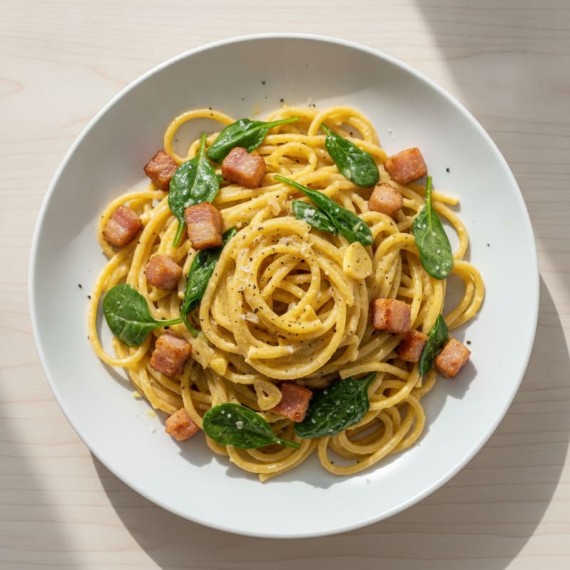 Classic Carbonara with Pancetta and Egg