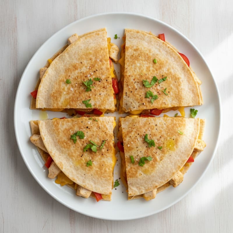 Chicken and Cheese Quesadillas