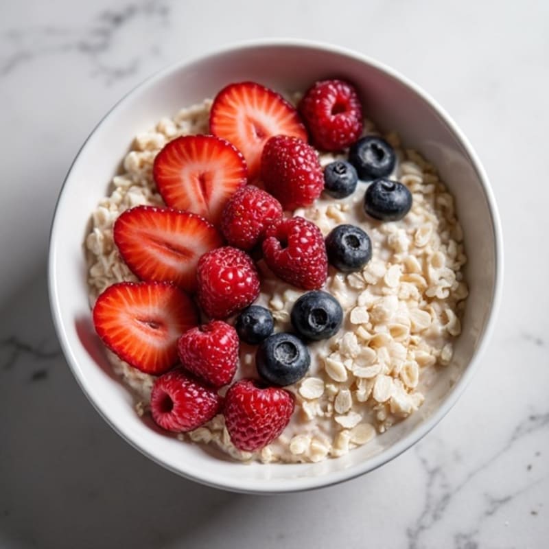 Creamy Berry Coconut Oatmeal