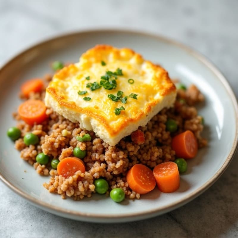 Cauliflower-Topped Turkey Shepherd's Pie