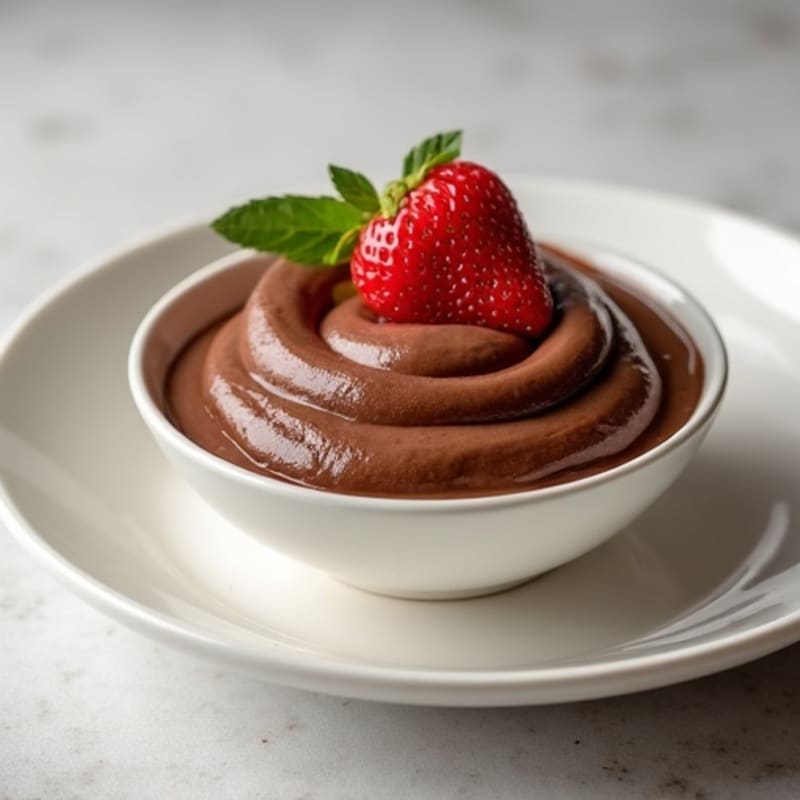Silky Chocolate Protein Pudding with Greek Yogurt