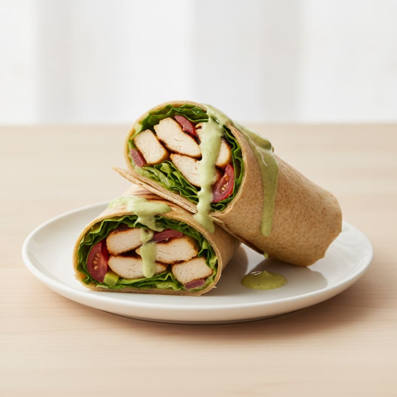 Grilled Chicken and Avocado Ranch Wrap