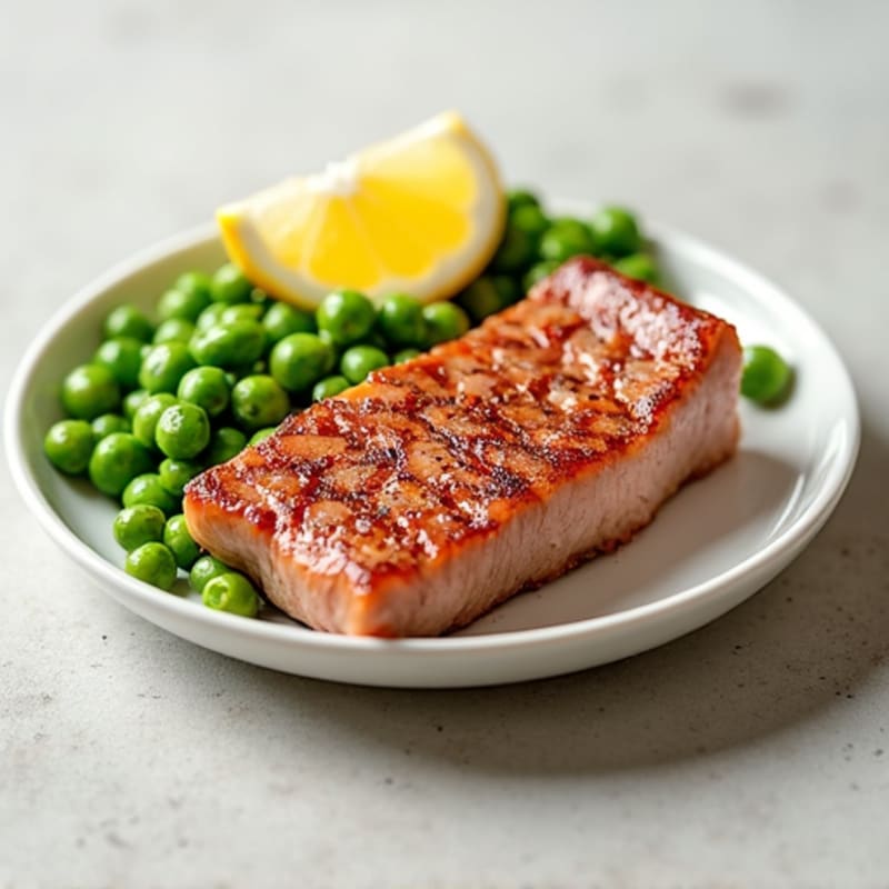 Seared Tuna Steak with Edamame