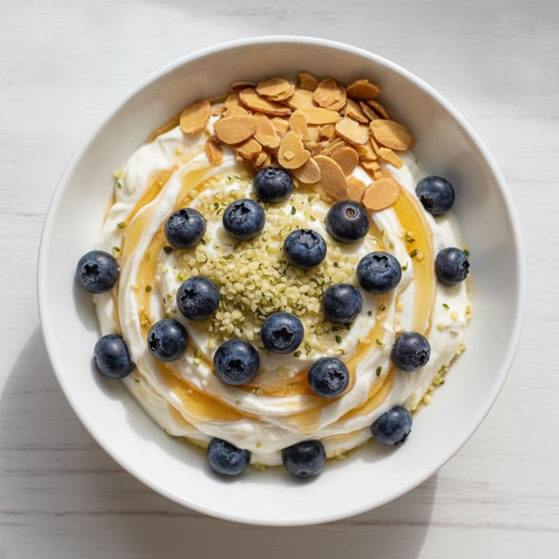 Silky Greek Yogurt Protein Parfait with Berries