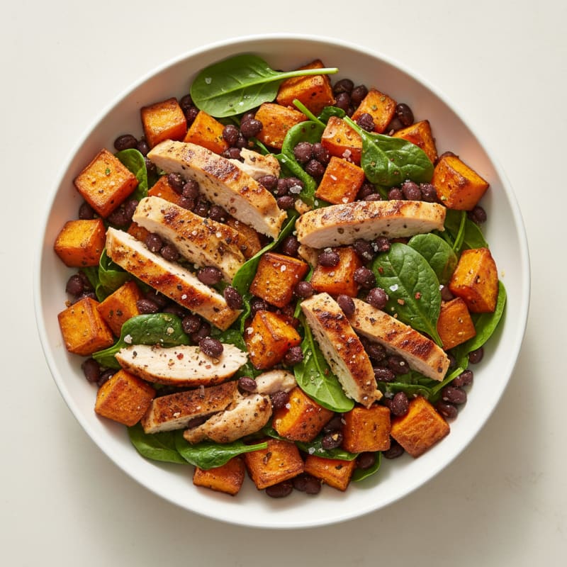 Roasted Sweet Potato and Black Bean Bowl
