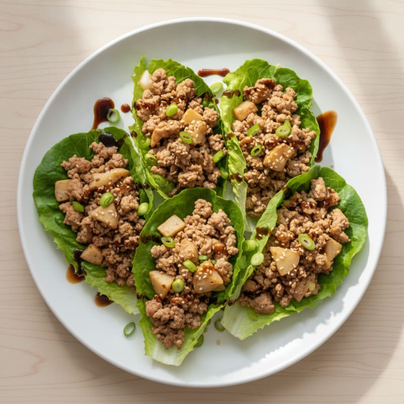 Crunchy Turkey Lettuce Wraps