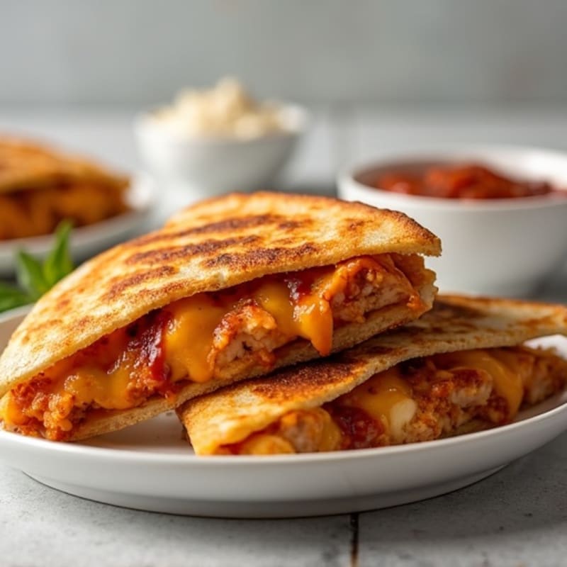 Crispy BBQ Chicken Quesadilla