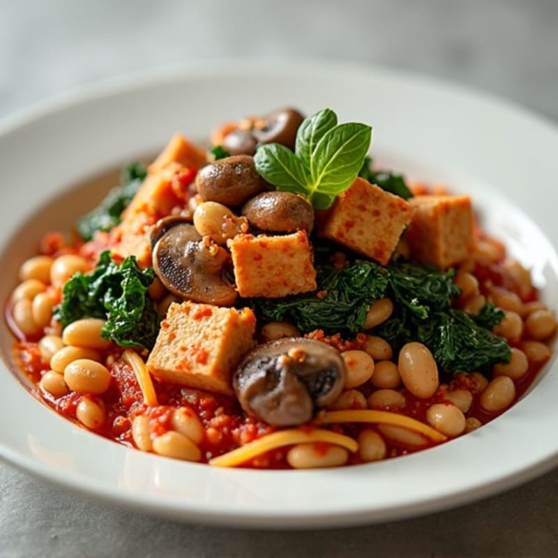Hearty Mushroom Ragu with Greens