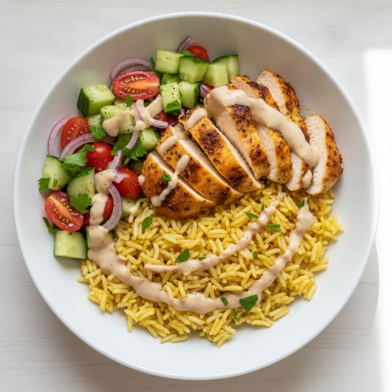 Chicken Shawarma Rice Bowl
