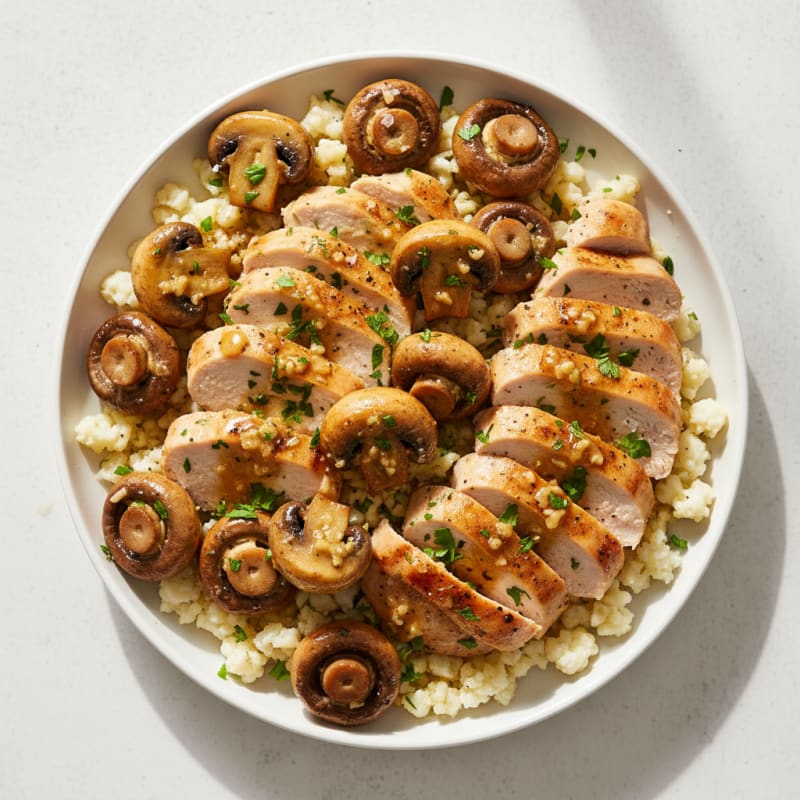 Golden Roasted Garlic Butter Mushrooms