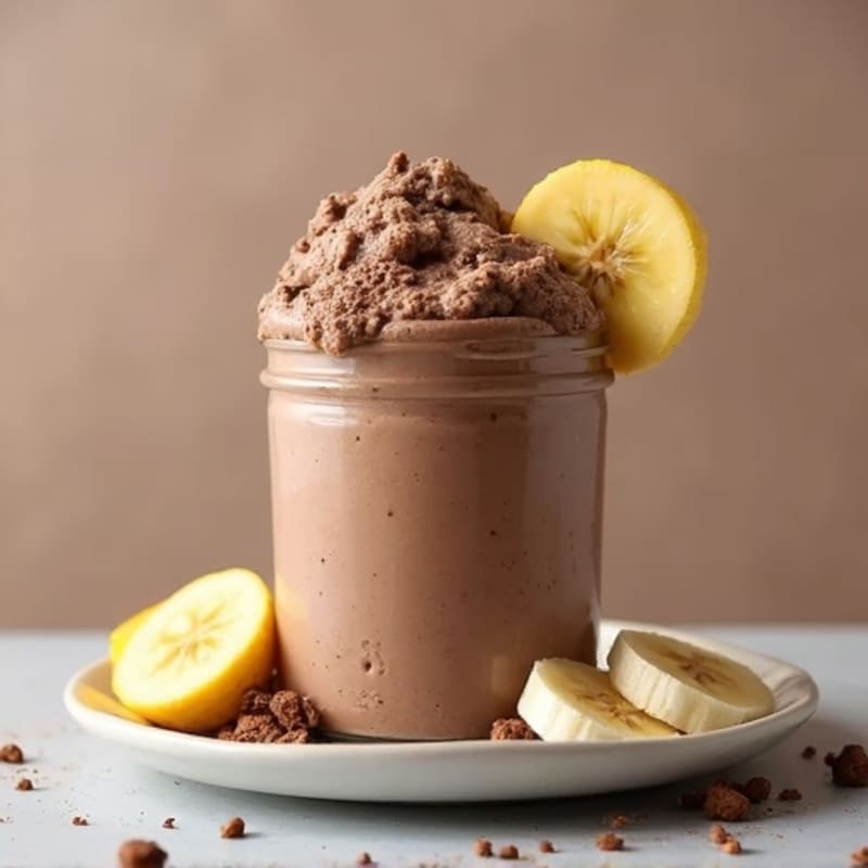 Protein-Rich Chocolate Almond Nice Cream