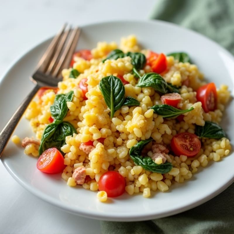 Egg White Veggie Scramble with Lean Turkey